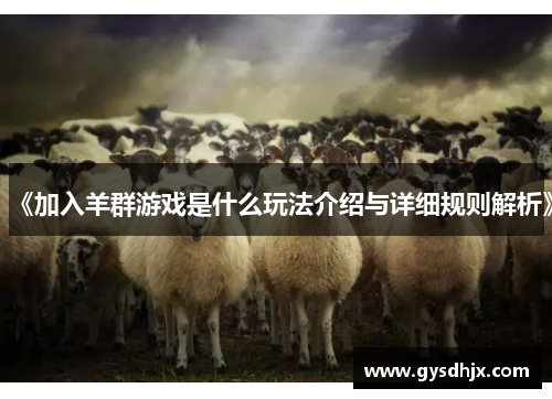 《加入羊群游戏是什么玩法介绍与详细规则解析》